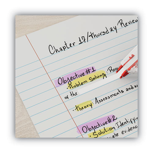 Side-application Correction Tape, Transparent Red Applicator, 0.2