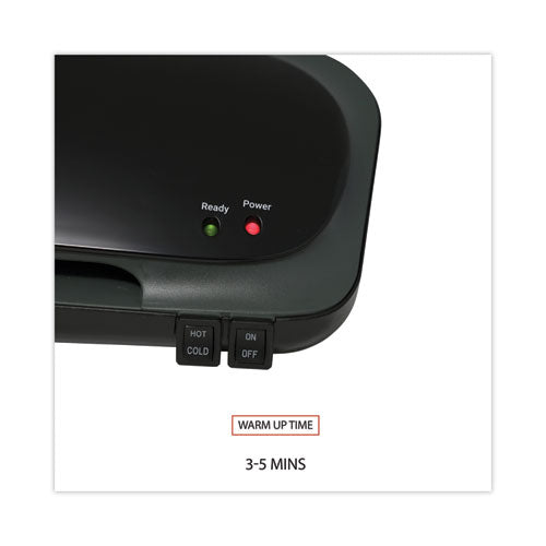 Deluxe Desktop Laminator, Two Rollers, 9