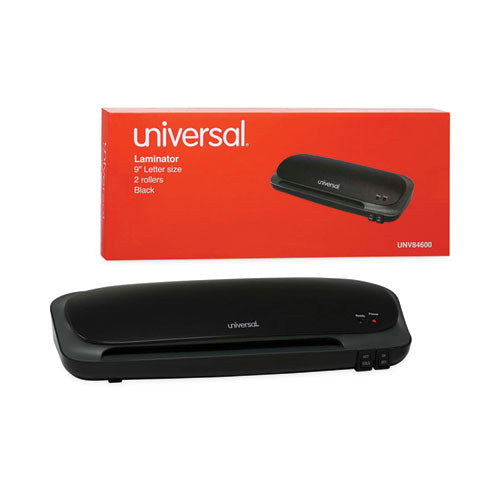 Deluxe Desktop Laminator, Two Rollers, 9