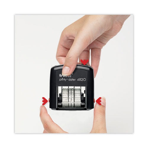 Printy Economy Date Stamp, Self-inking, 1.63