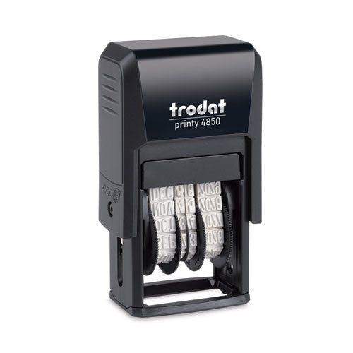 Printy Economy Micro 5-in-1 Date Stamp, Self-inking, 1