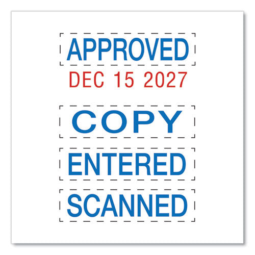 Printy Economy Micro 5-in-1 Date Stamp, Self-inking, 1