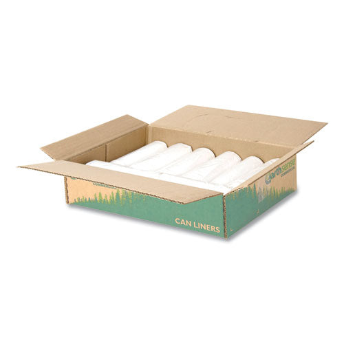 Linear-low-density Recycled Tall Kitchen Bags, Open-face, 13 Gal, 24