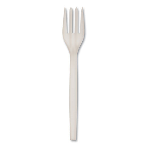 Ecosense Renewable Plant Starch Cutlery, Fork, 7