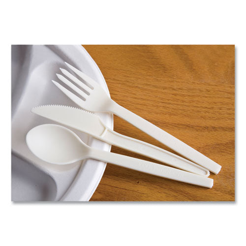Ecosense Renewable Plant Starch Cutlery, Fork, 7