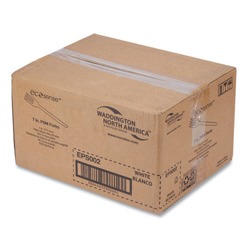 Ecosense Renewable Plant Starch Cutlery, Fork, 7