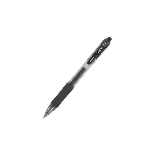 Sarasa Dry Gel X20 Gel Pen, Retractable, Medium 0.7 Mm, Black Ink, Clear/black Barrel, 12/pack