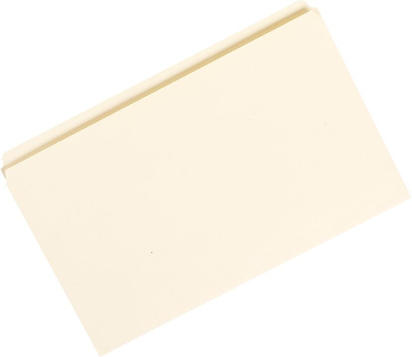 AbilityOne Light Duty Manila File Folders, 1/3 Cut, LETTER-size Holds 8 1/2