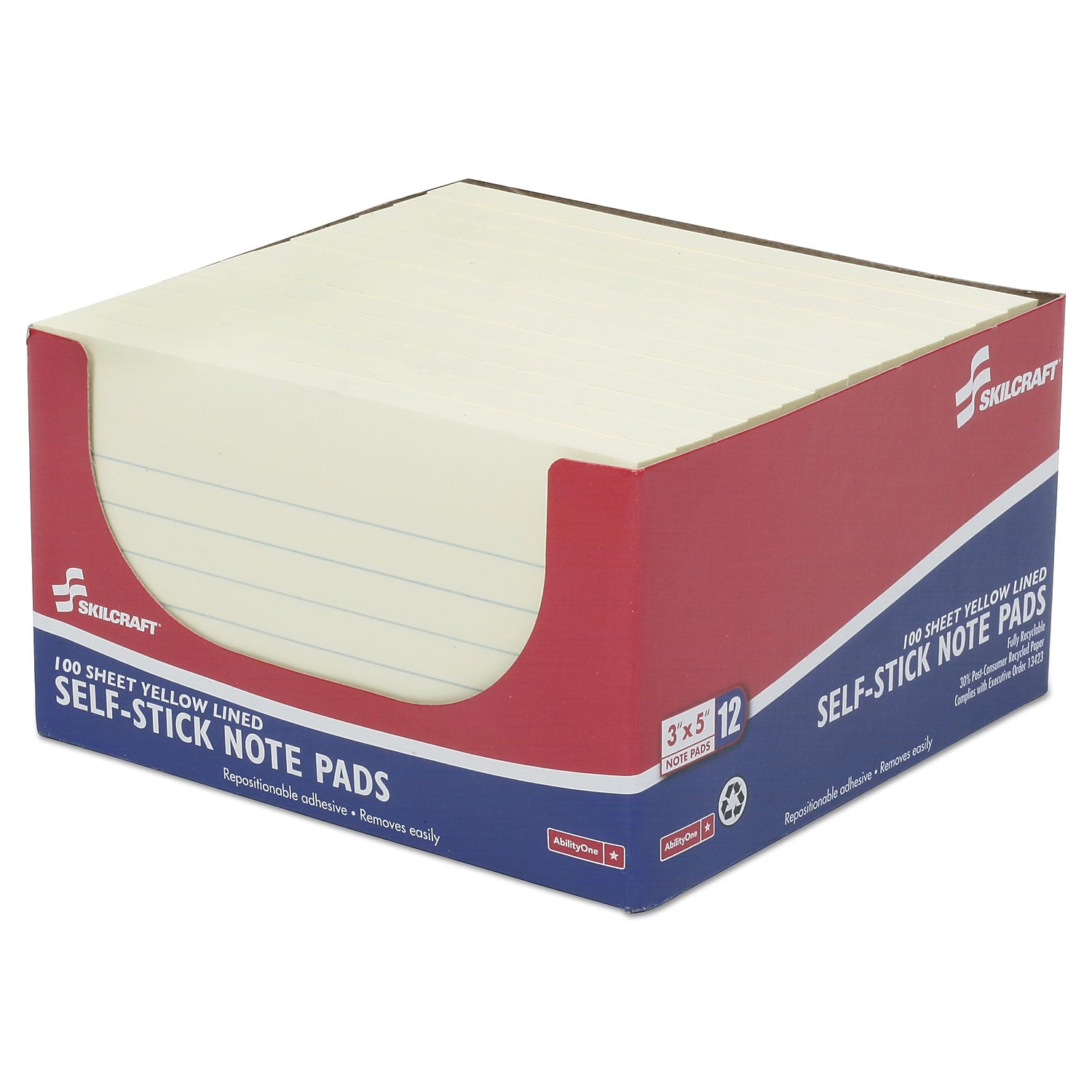 AbilityOne Skilcraft Recycled Notes, 3