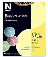 Acclaim 67 lb. Cover Paper, 8.5" x 11", Yellow, 250/Pack