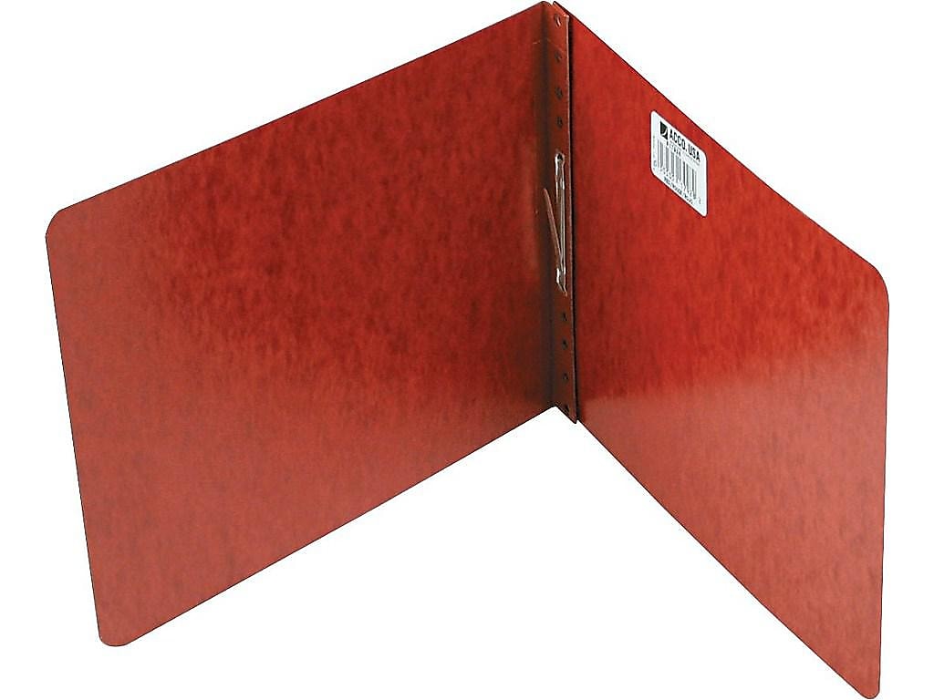 ACCO Embossed Report Cover, Letter Size, Red