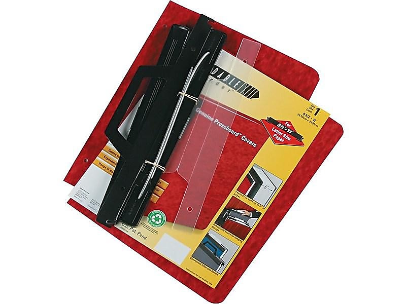 ACCO Expandable Non-View Post Hanging Data Binder, Red