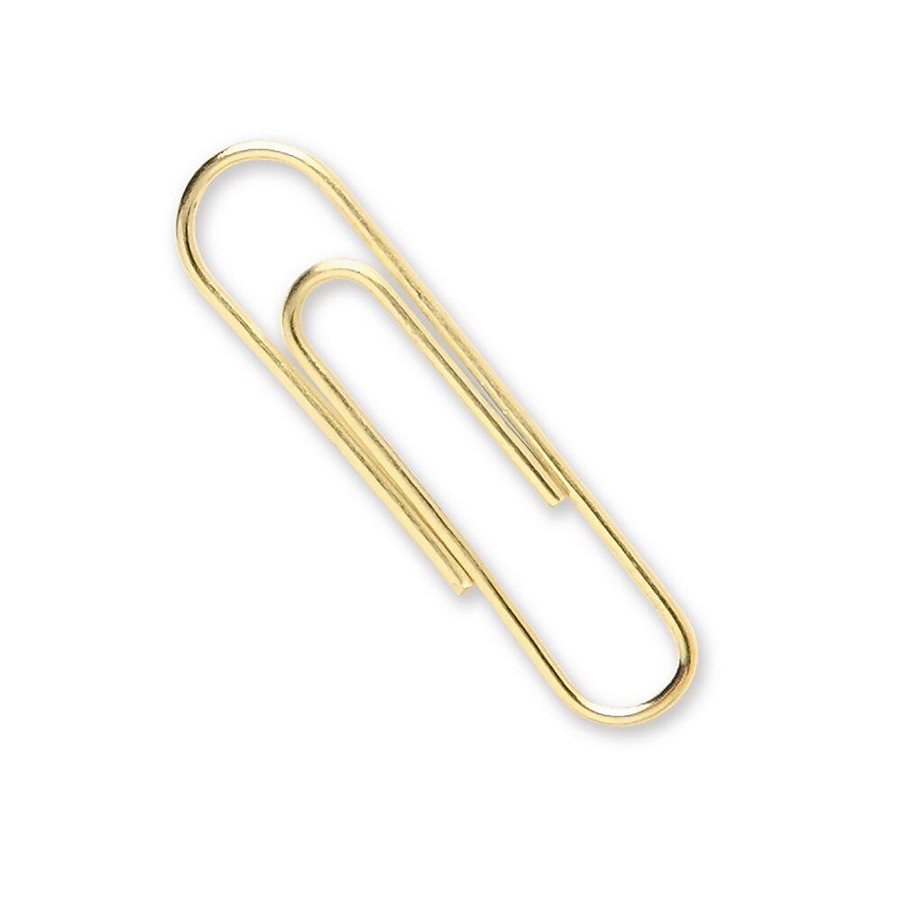 ACCO Gold Tone Jumbo Paper Clips, Gold, 50/Box