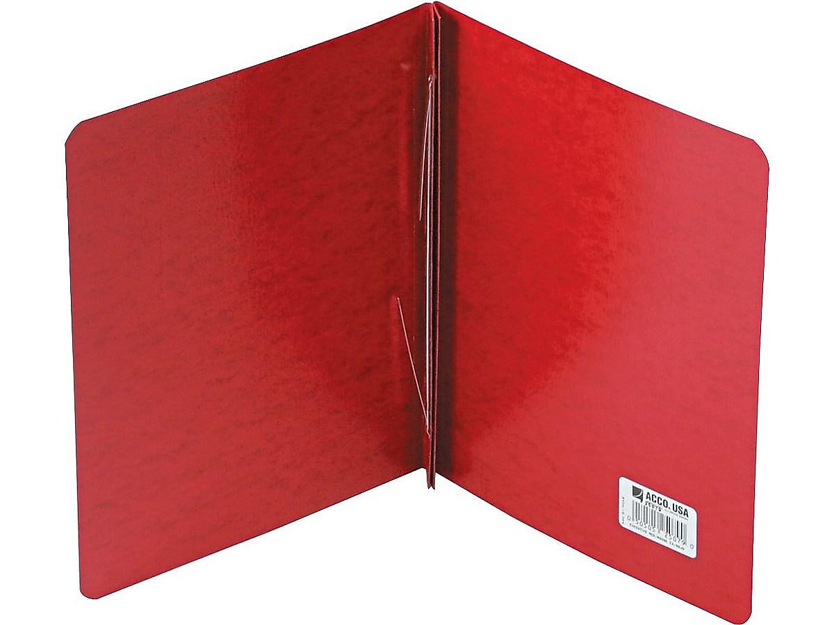 ACCO PRESSTEX 2-Prong Report Cover, Letter, Red