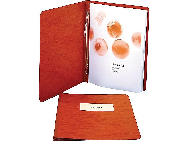 ACCO PRESSTEX 2-Prong Report Cover, Letter, Red