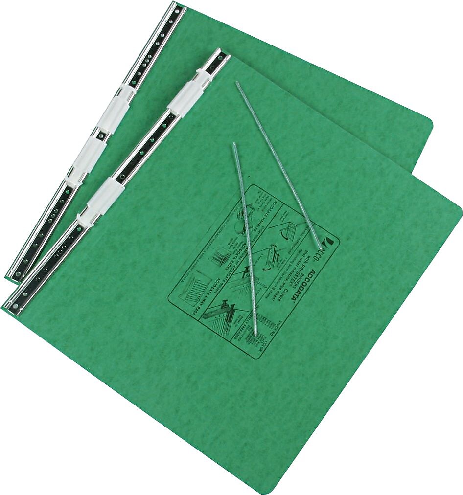 ACCO Presstex 6" Ringless Hanging Binder, Dark Green