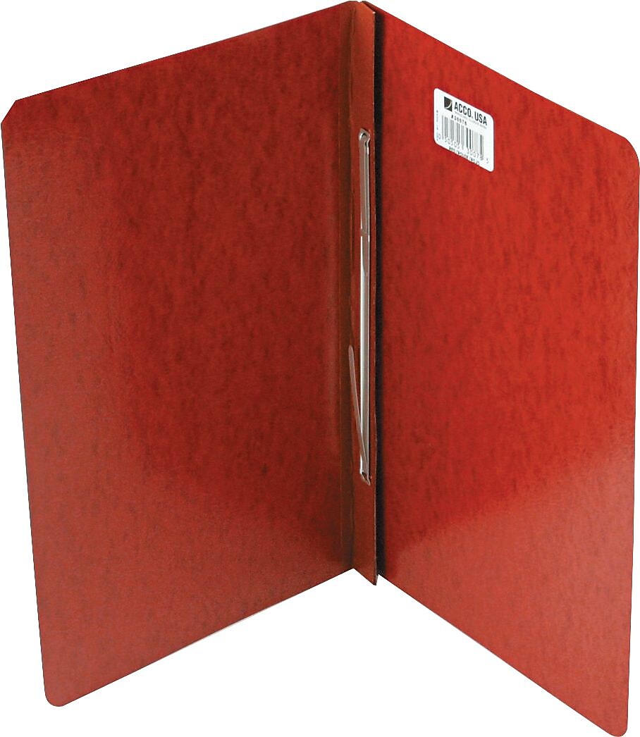 ACCO PRESSTEX® Report Cover Side Bound, Red, 8 1/2
