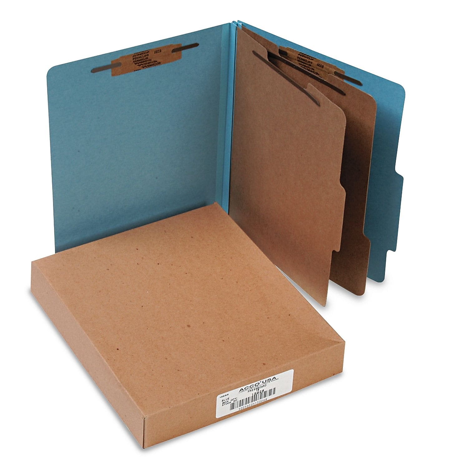 ACCO Recycled Classification Folder, 2 Partition, 10/Box