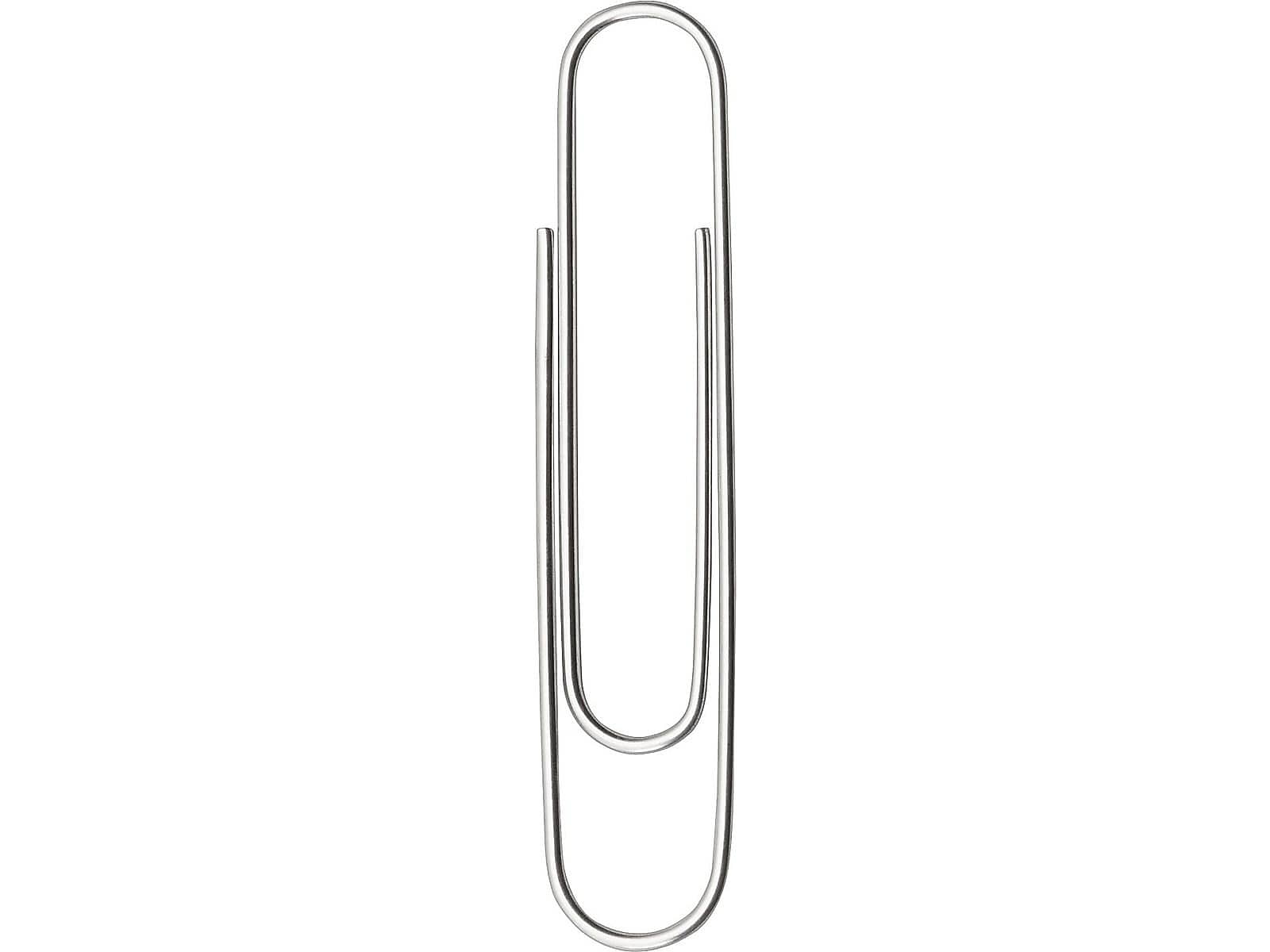 ACCO Recycled Jumbo Paper Clips, Silver, 100 Clips/Pack, 10/Pack