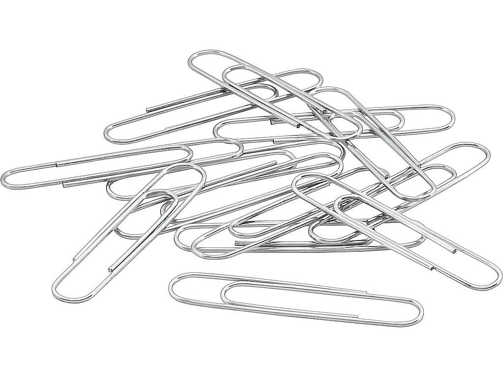 ACCO Recycled Jumbo Paper Clips, Silver, 100 Clips/Pack, 10/Pack