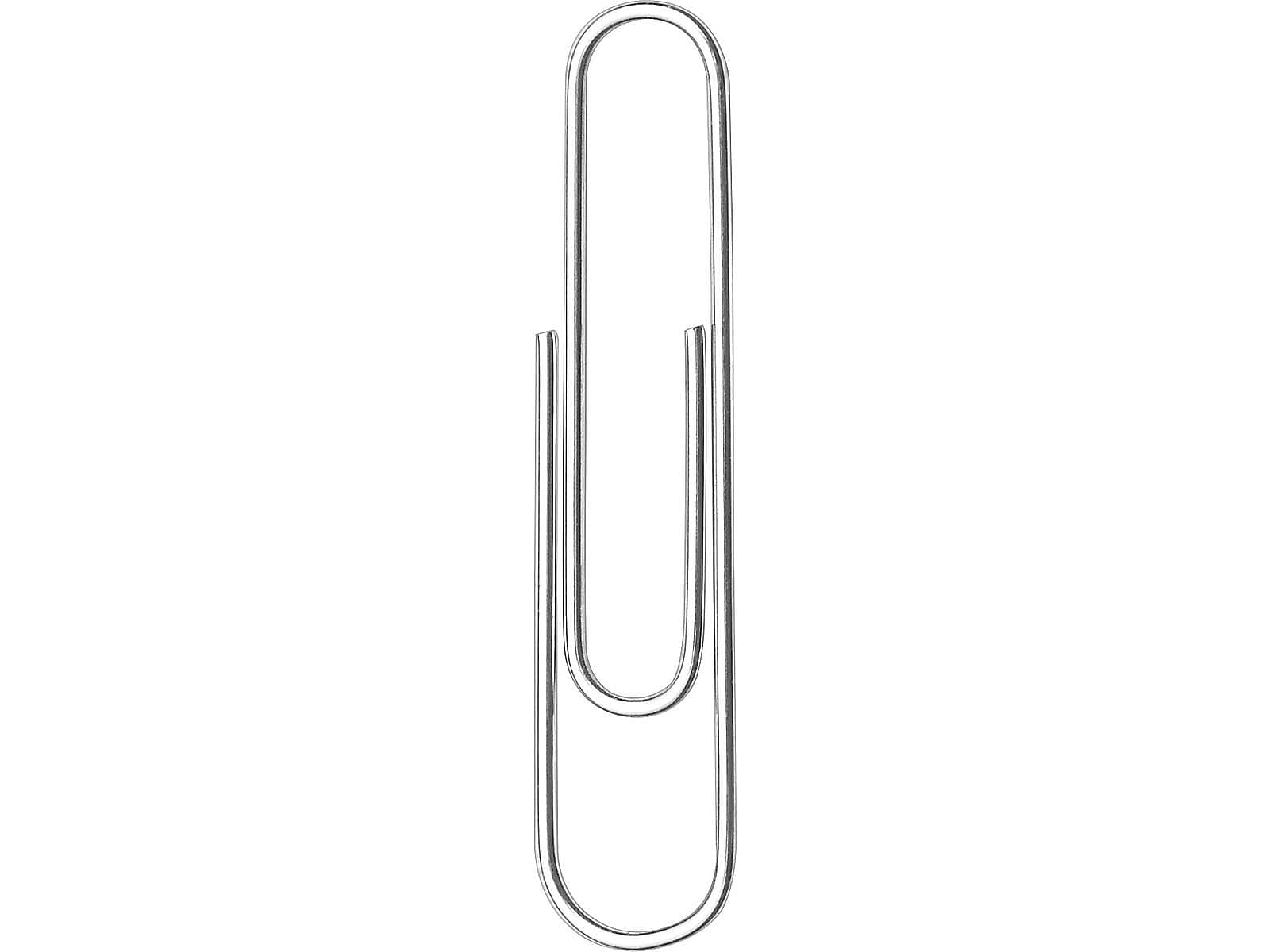 ACCO Recycled Paper Clips, #1, Silver, 100/Box, 10 Boxes/Pack