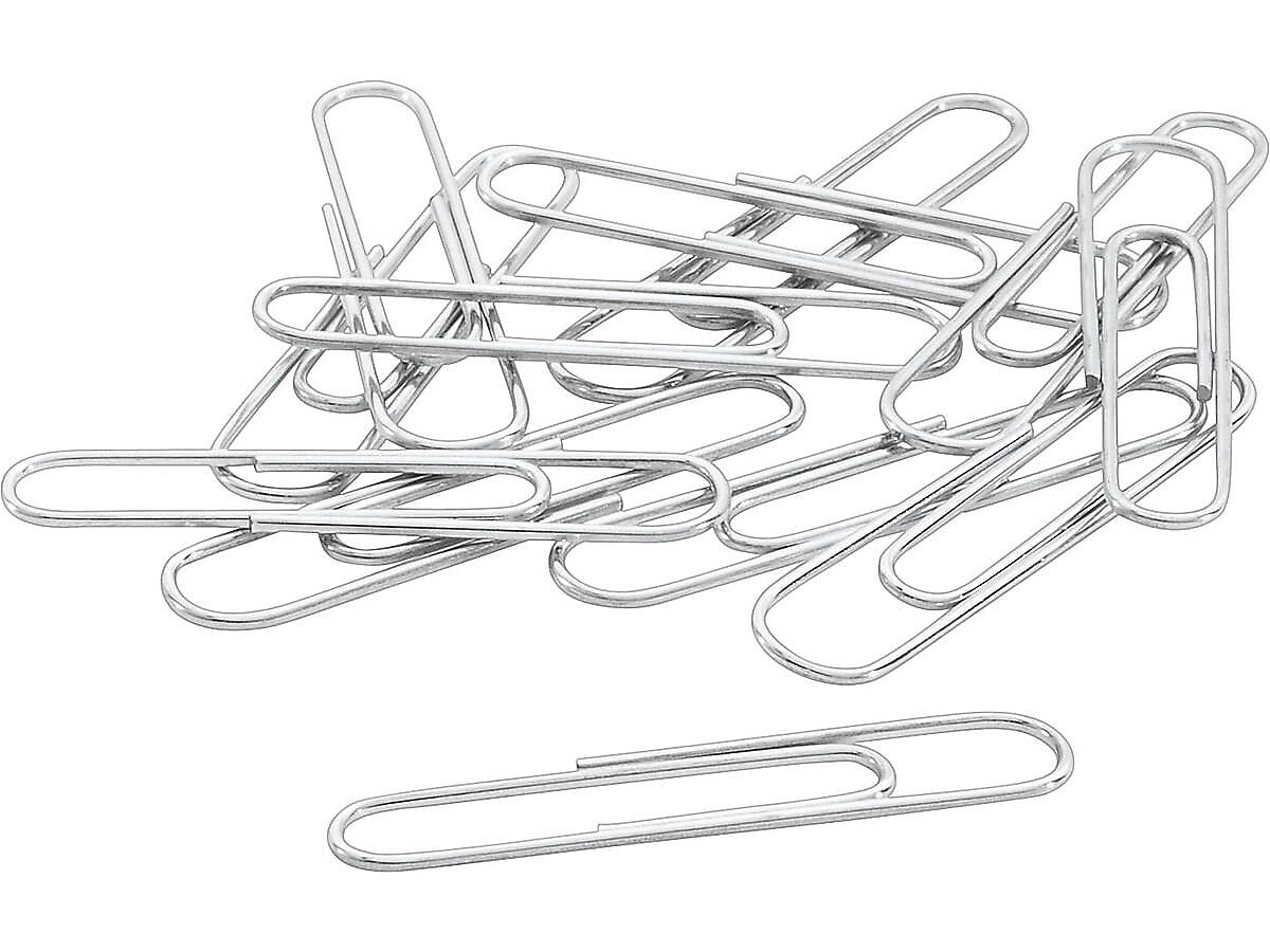 ACCO Recycled Paper Clips, #1, Silver, 100/Box, 10 Boxes/Pack