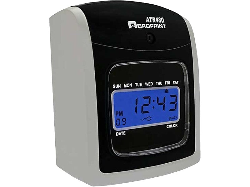 Acroprint ATR480 Punch Card Time Clock System, Black/White