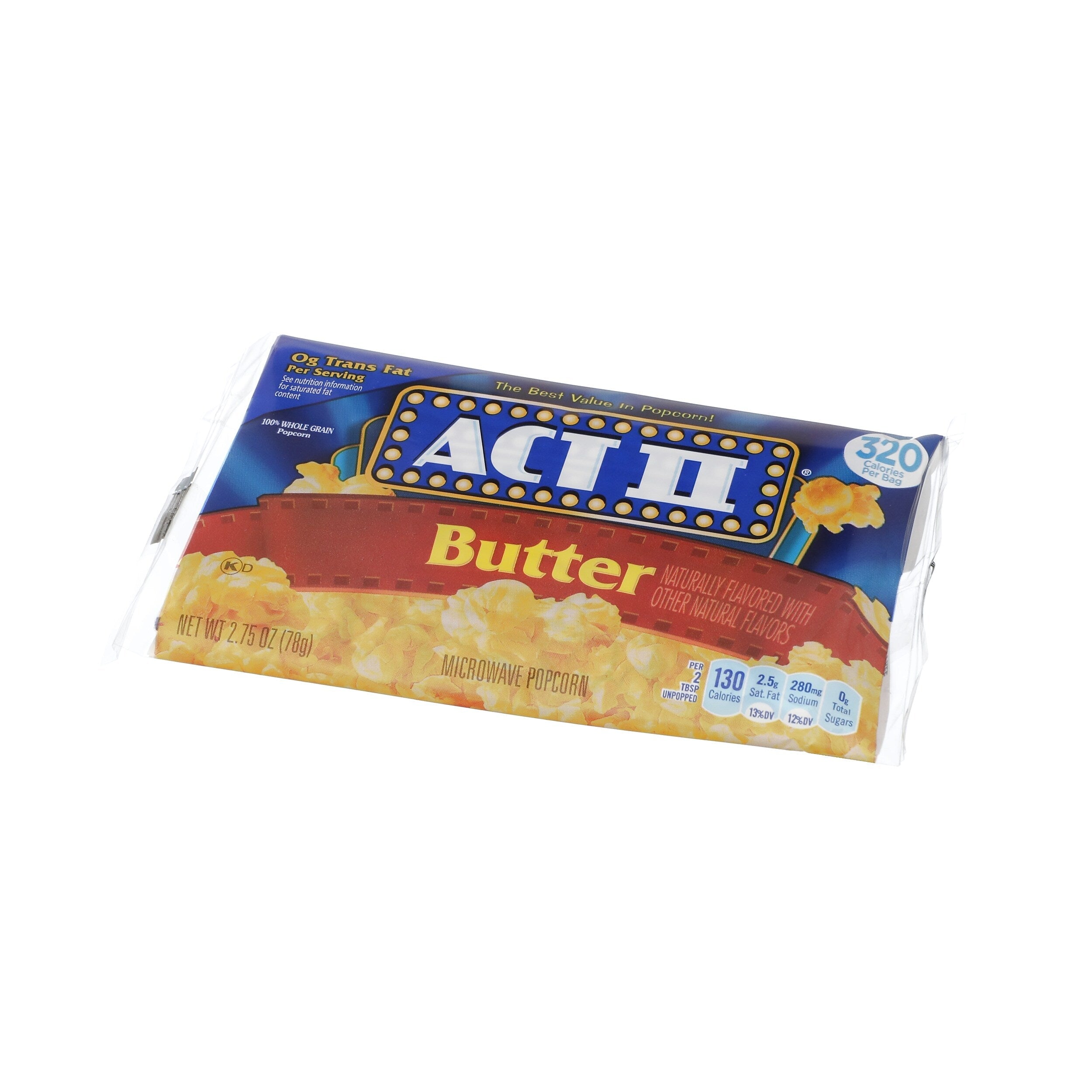 ACT II Microwave Popcorn, Butter, 2.75 oz., 36/Carton