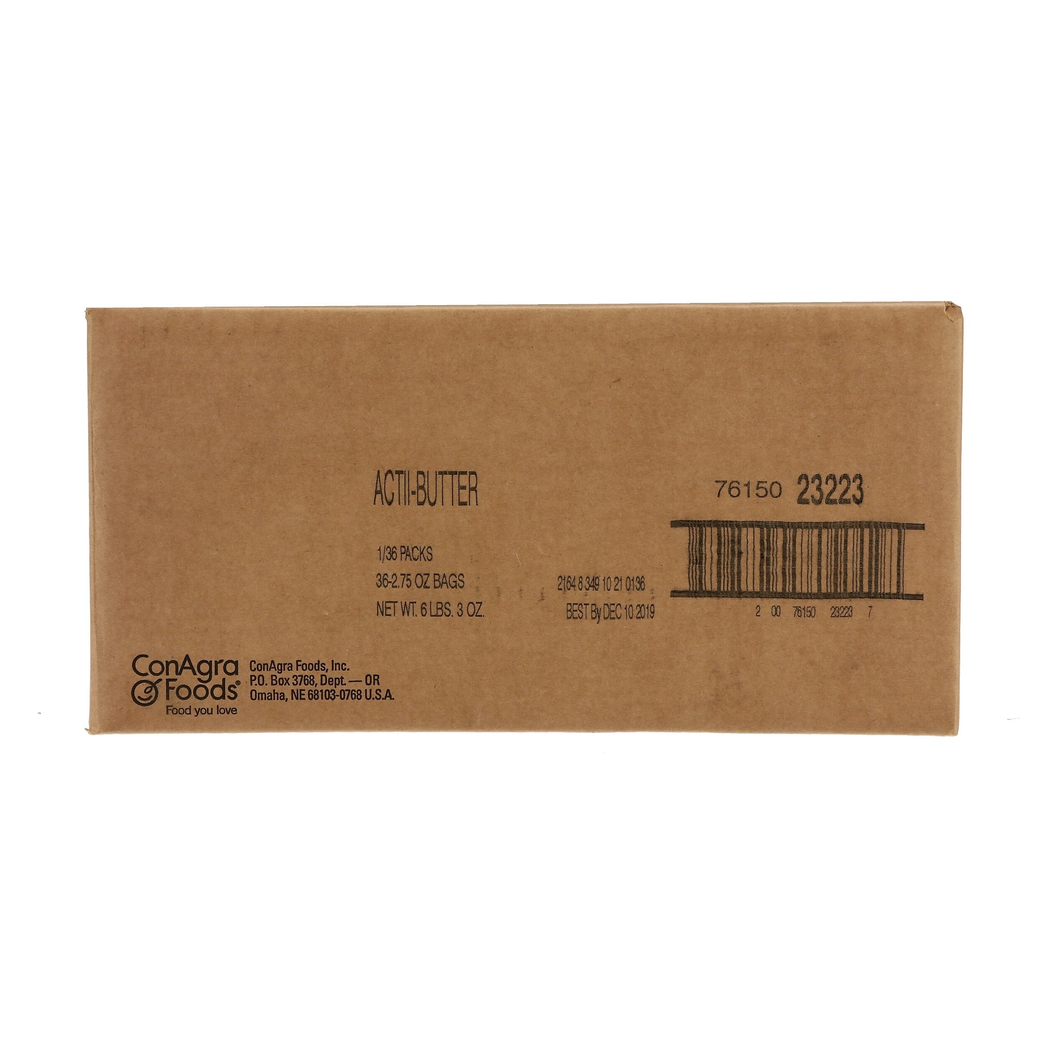 ACT II Microwave Popcorn, Butter, 2.75 oz., 36/Carton