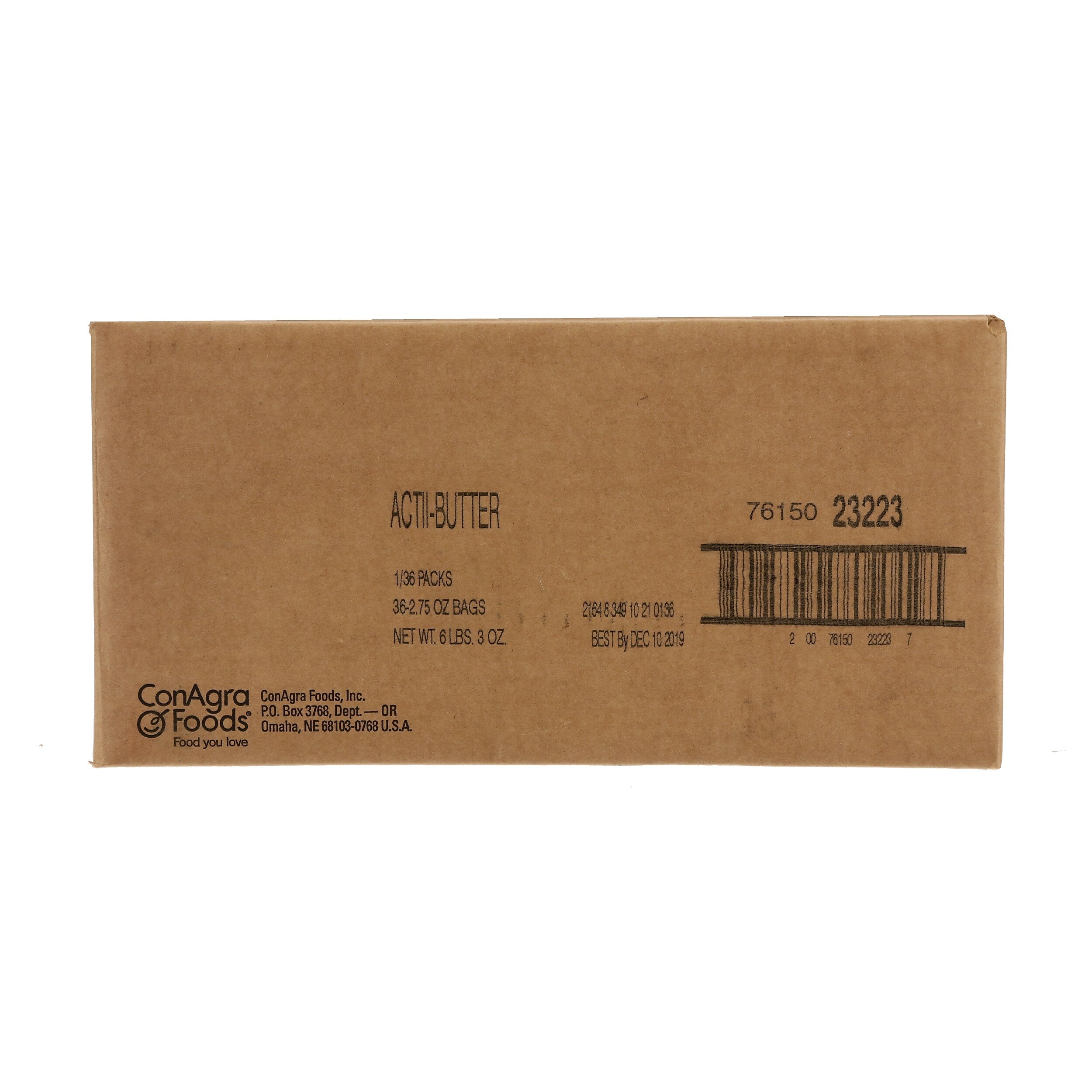 ACT II Microwave Popcorn, Butter, 2.75 oz., 36/Carton