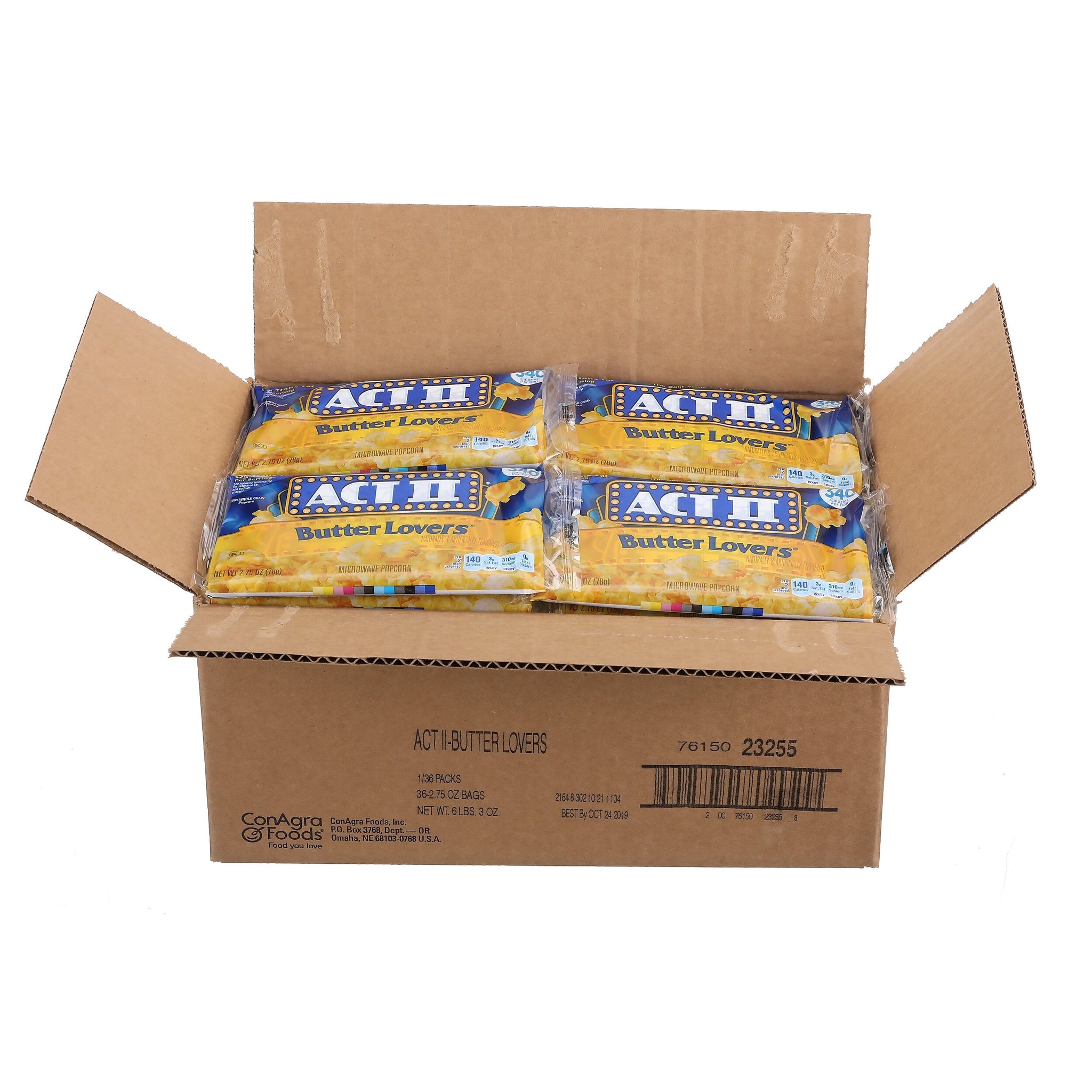 Act II Popcorn Butter Lovers 36/CT