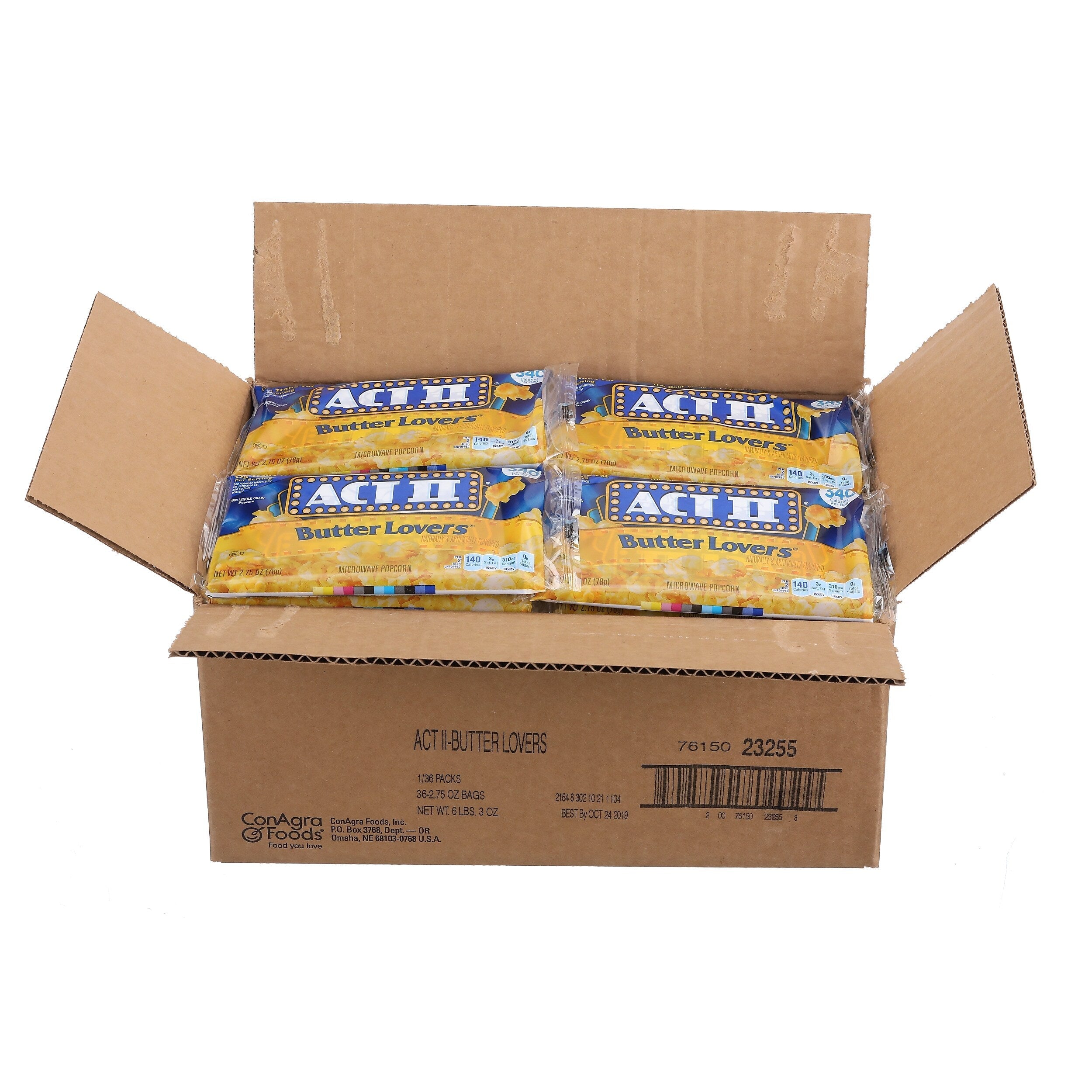 Act II Popcorn Butter Lovers 36/CT