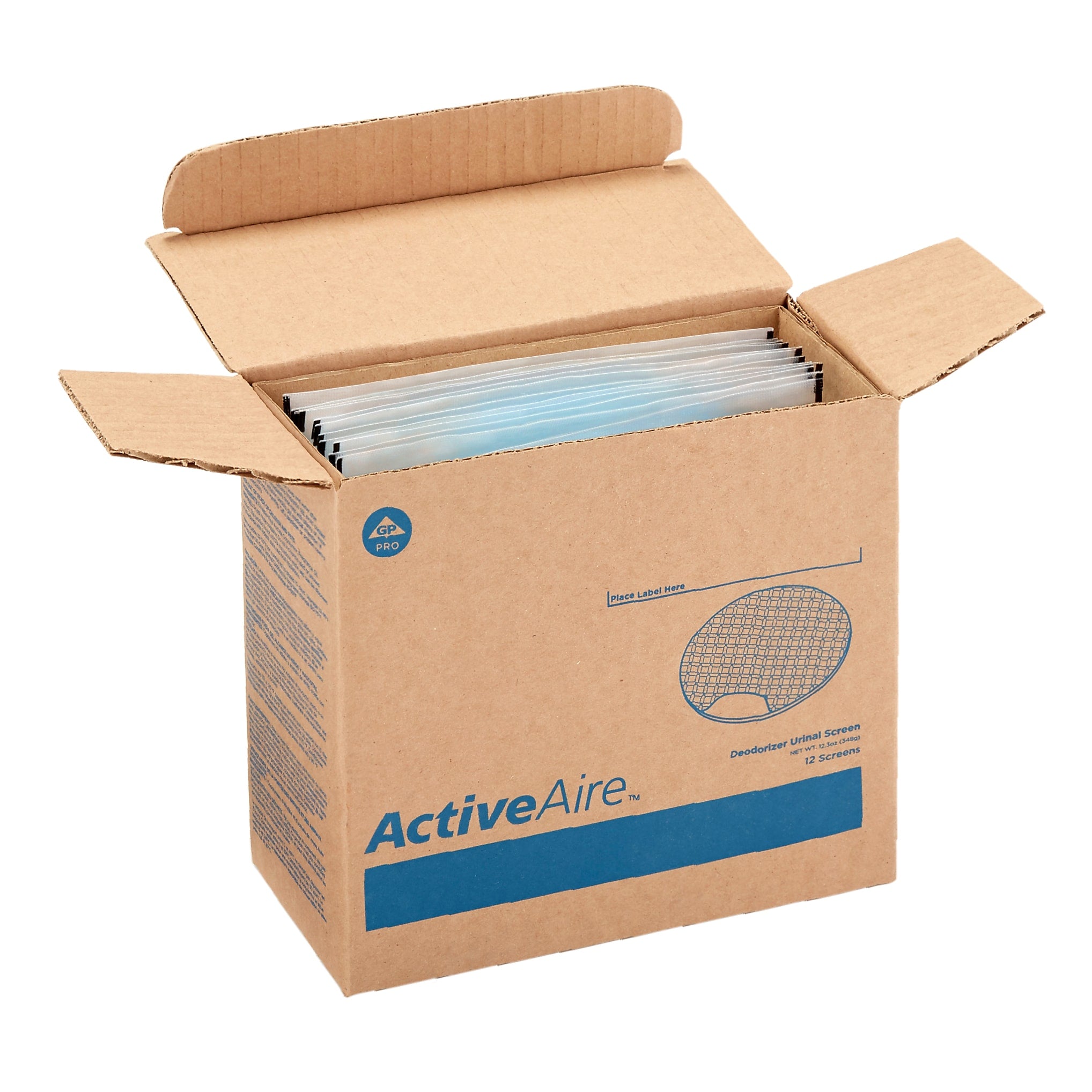 ActiveAire Deodorizer Urinal Screen, Coastal Breeze, 12/Carton