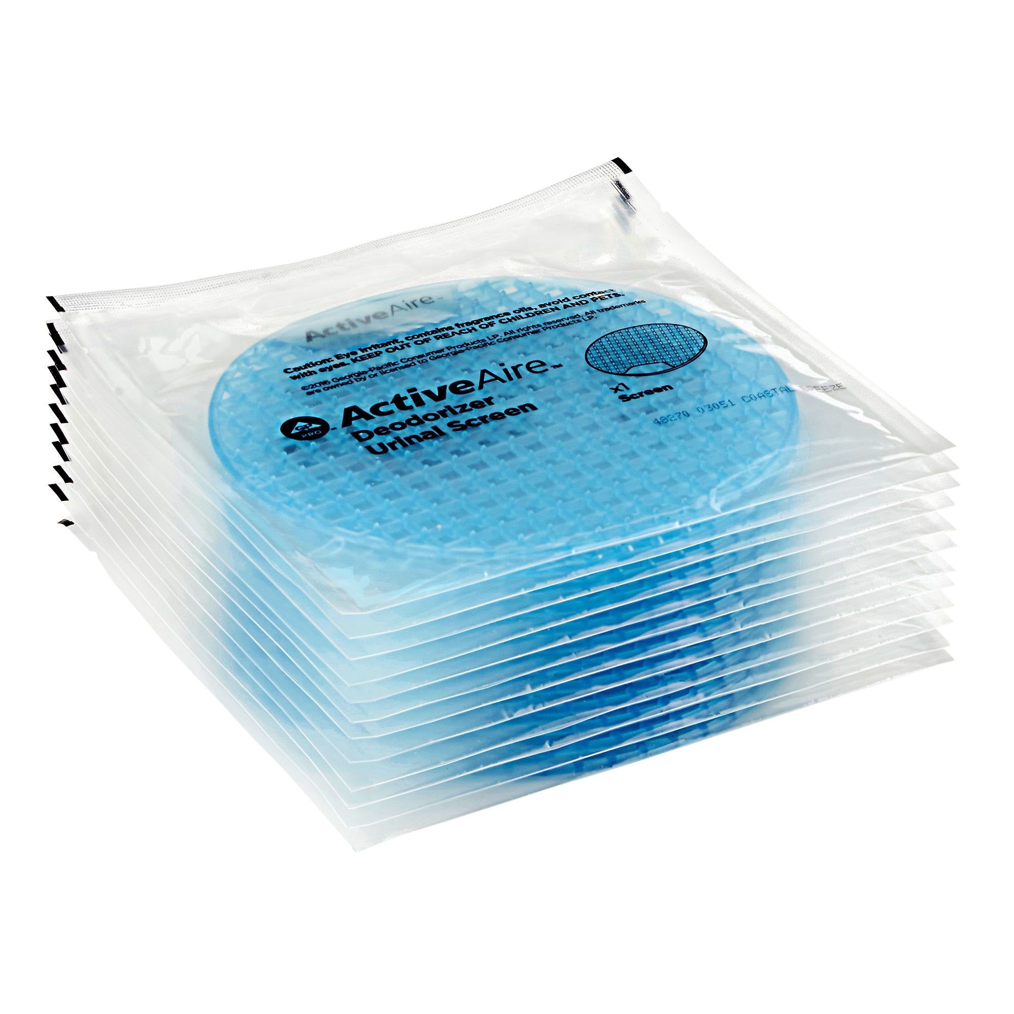 ActiveAire Deodorizer Urinal Screen, Coastal Breeze, 12/Carton