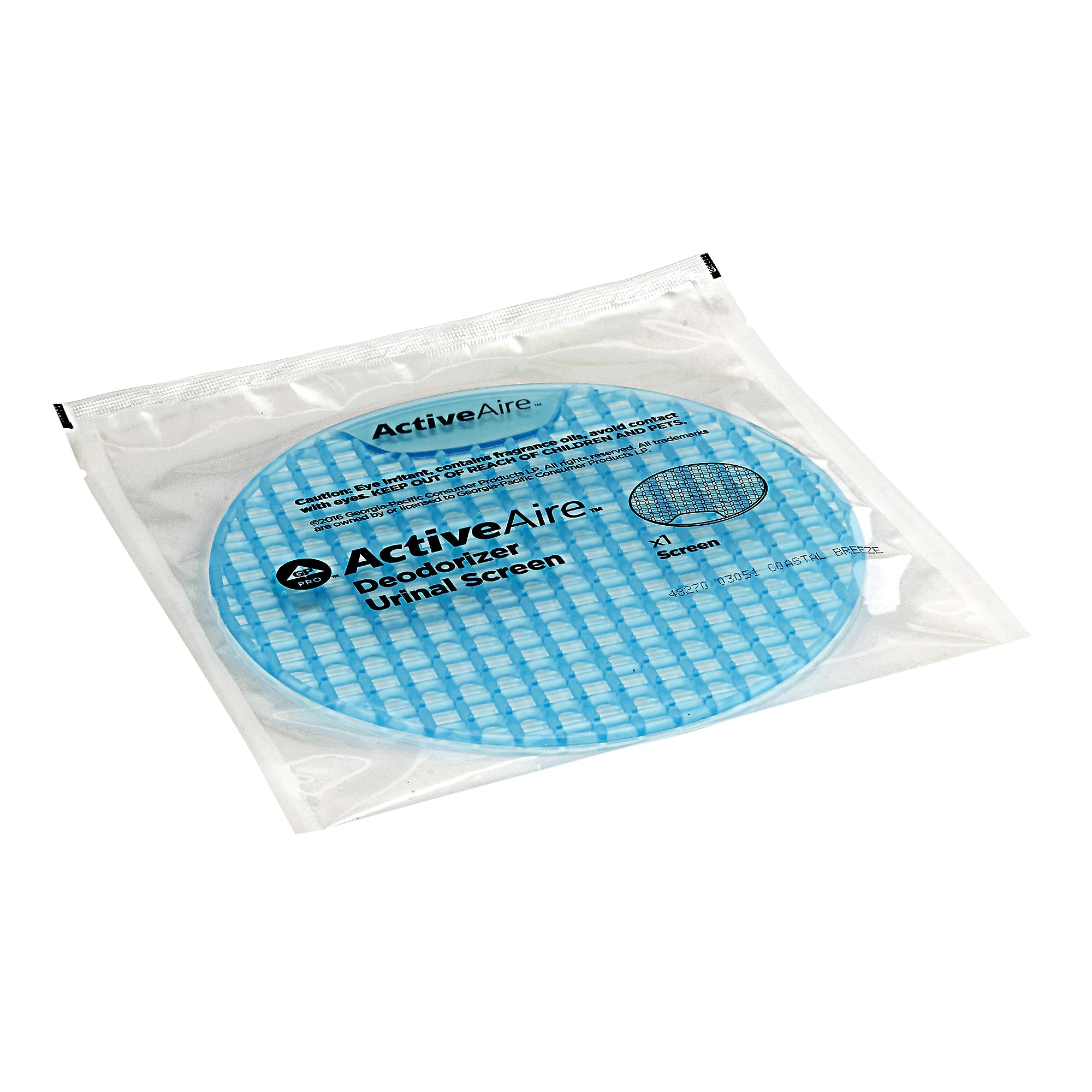 ActiveAire Deodorizer Urinal Screen, Coastal Breeze, 12/Carton