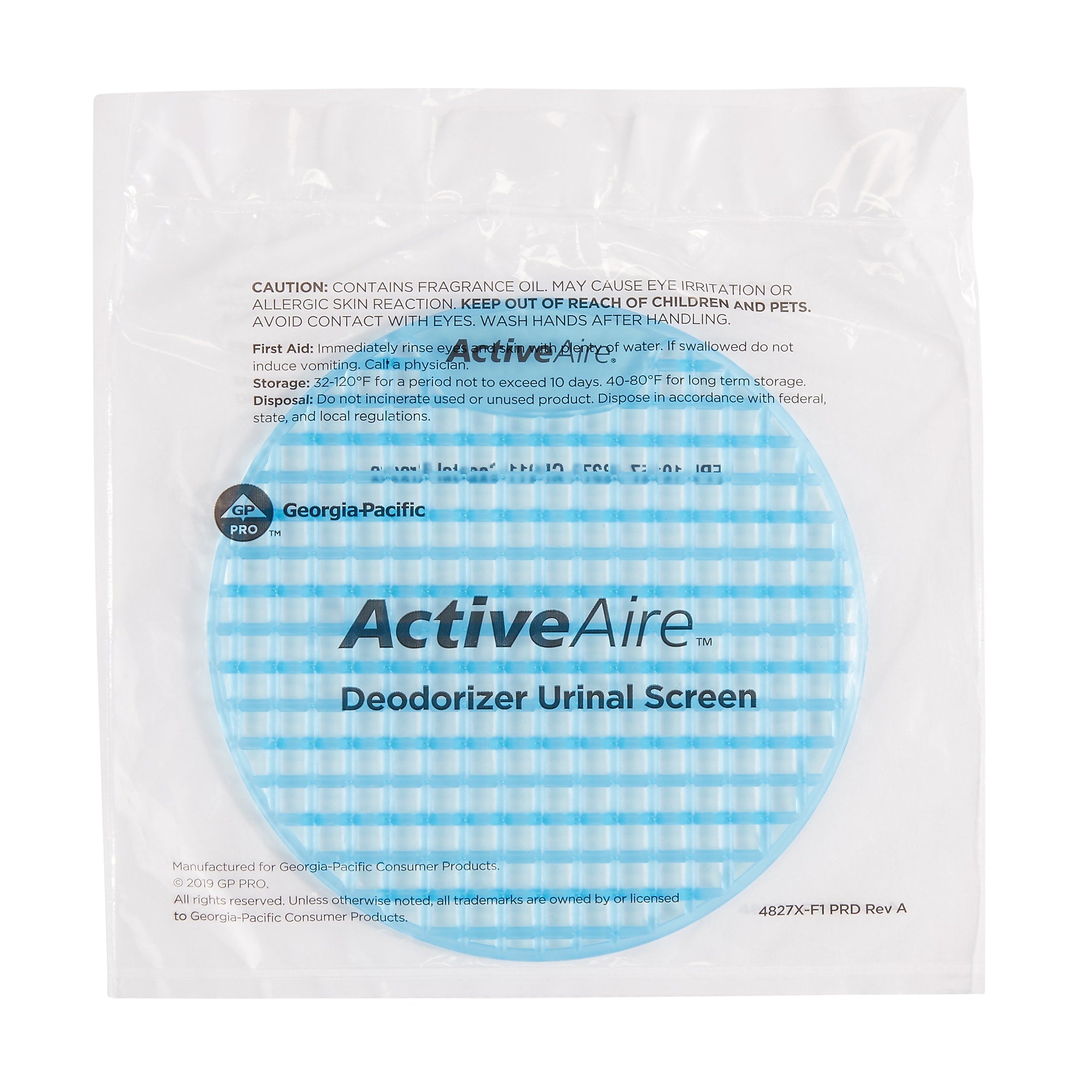ActiveAire Deodorizer Urinal Screen, Coastal Breeze, 12/Carton