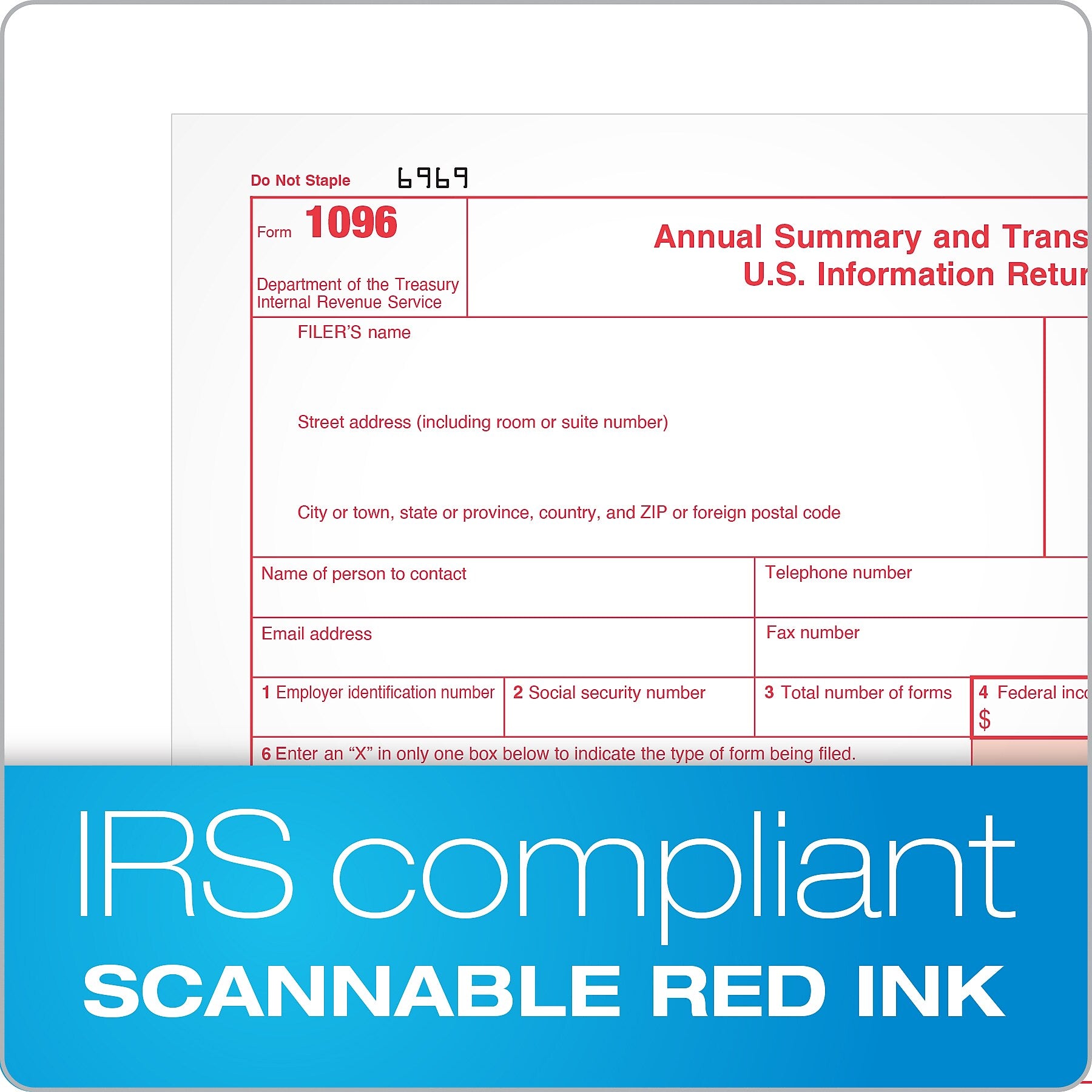 Adams 2023 1096 Summary Tax Forms, 10/Pack