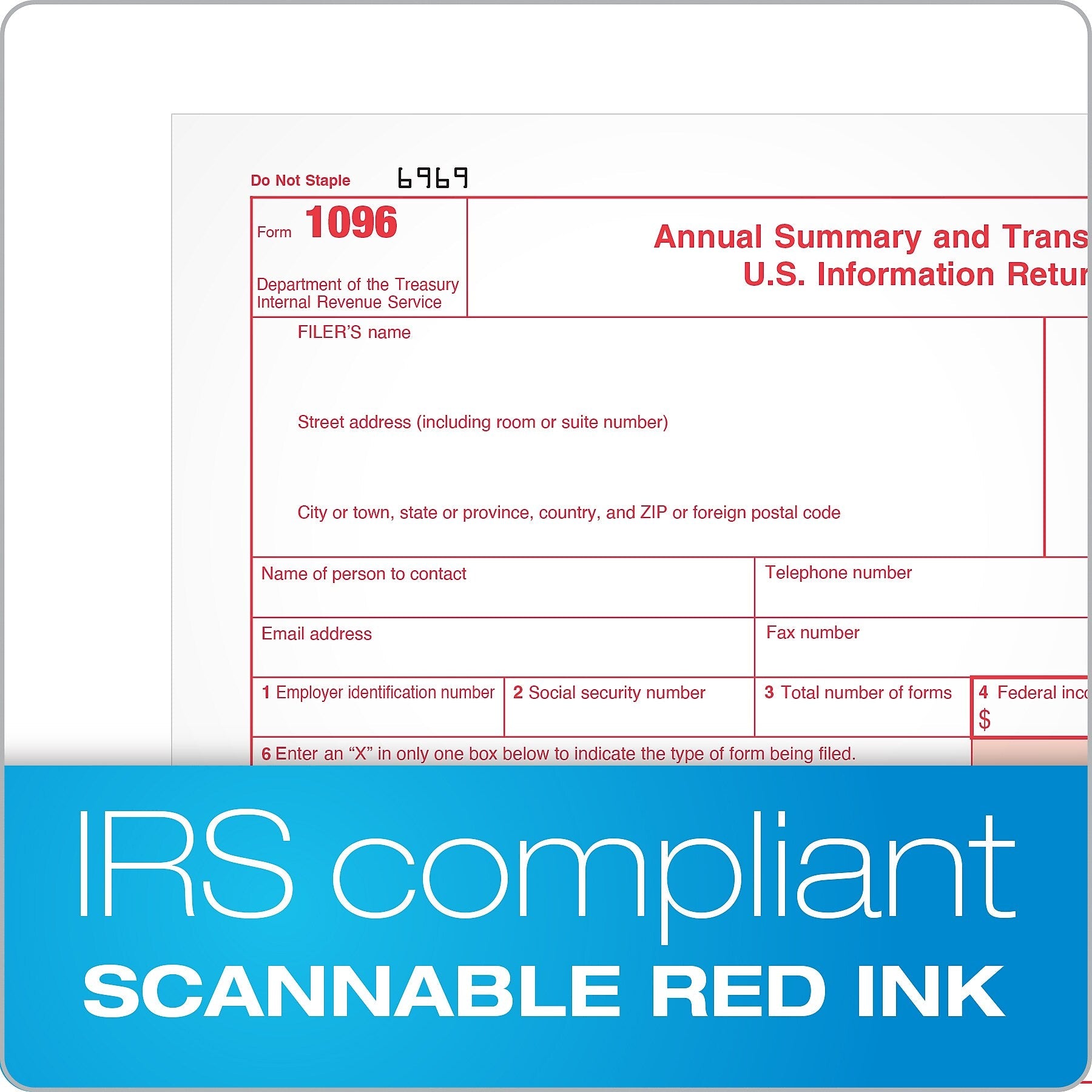Adams 2023 1096 Summary Tax Forms, 10/Pack