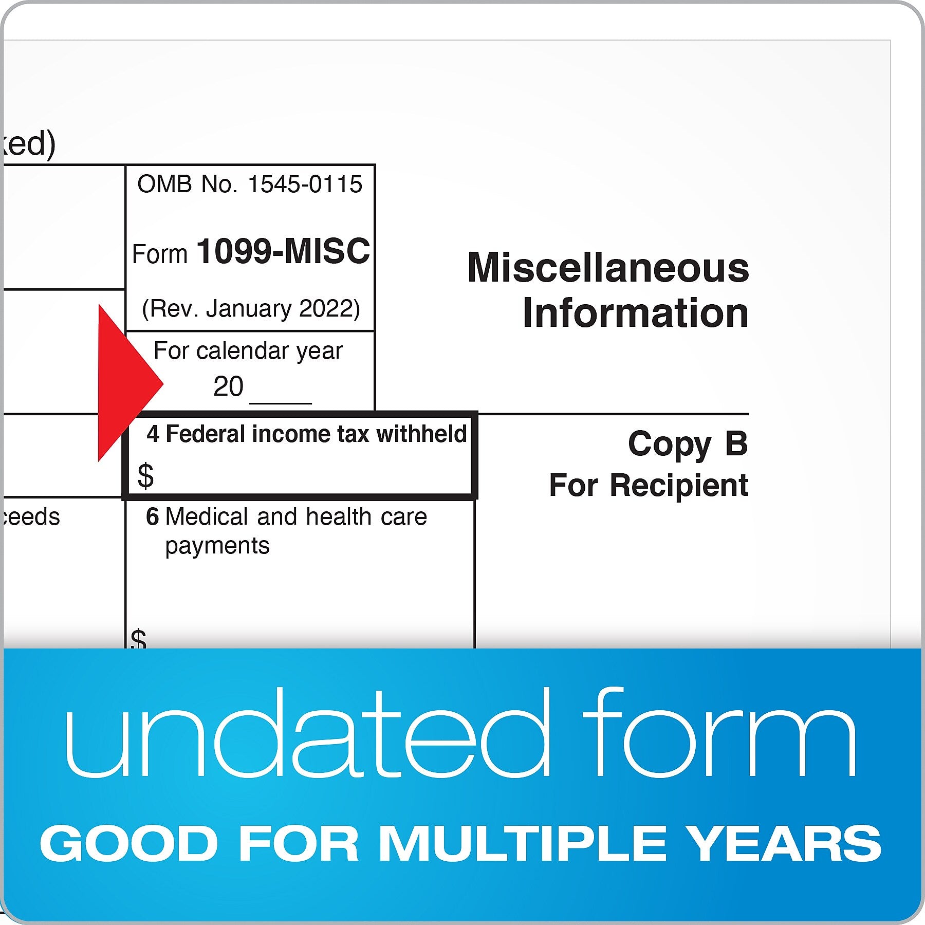 Adams 2023 1099-MISC Continuous-Feed Tax Forms with 1096 Forms, 5-Part, 24/Pack