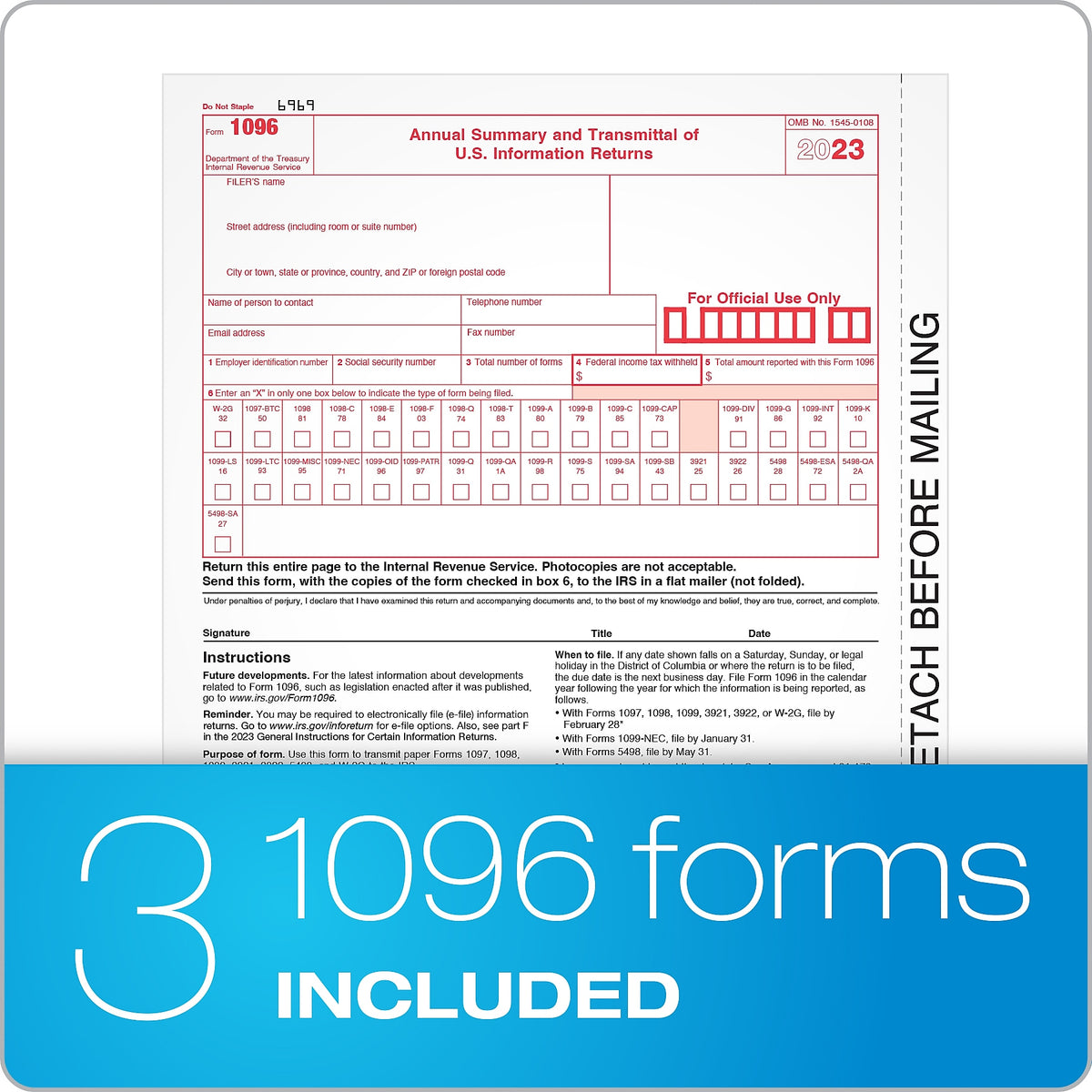 Adams 2023 1099-NEC Tax Forms Kit with Adams Tax Forms Helper and 10 Free eFiles, 50/Pack