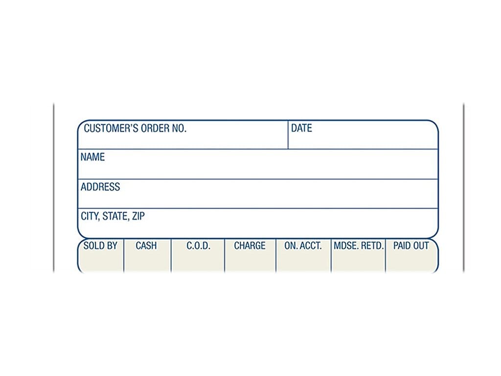 Adams 3-Part Carbonless Sales Orders, 7.19