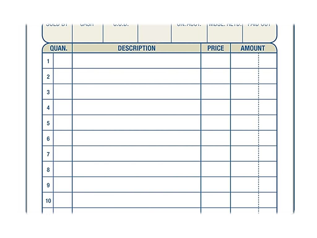 Adams 3-Part Carbonless Sales Orders, 7.19