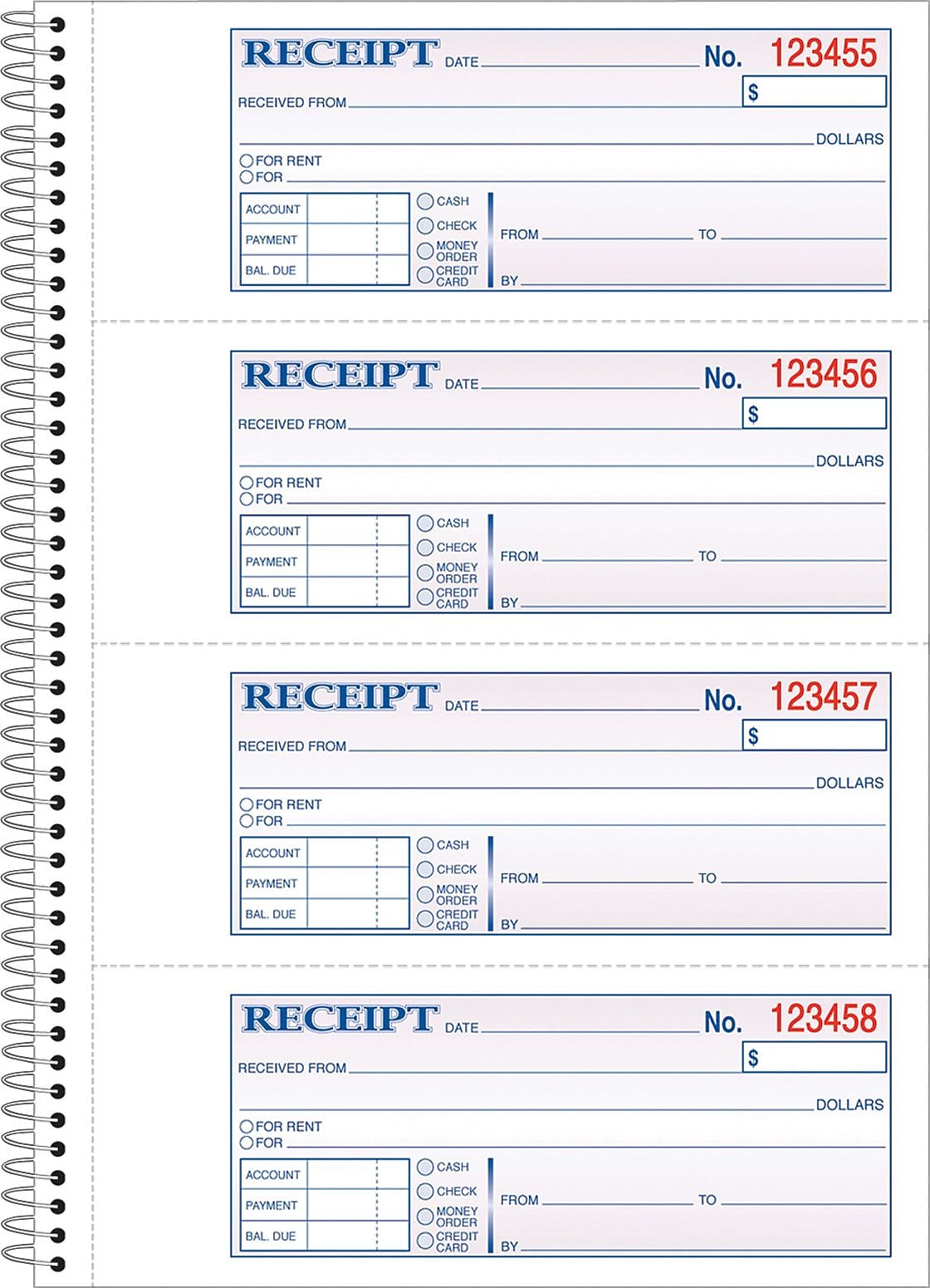 Adams® Carbonless Receipt Book, 3