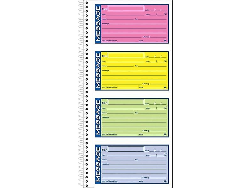 Adams High Impact Phone Message Pad, 5.25