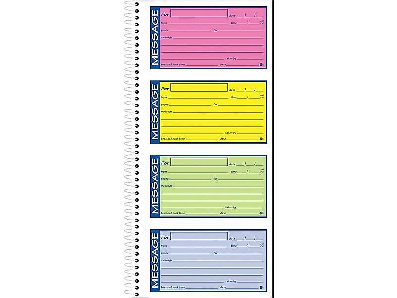 Adams High Impact Phone Message Pad, 5.25