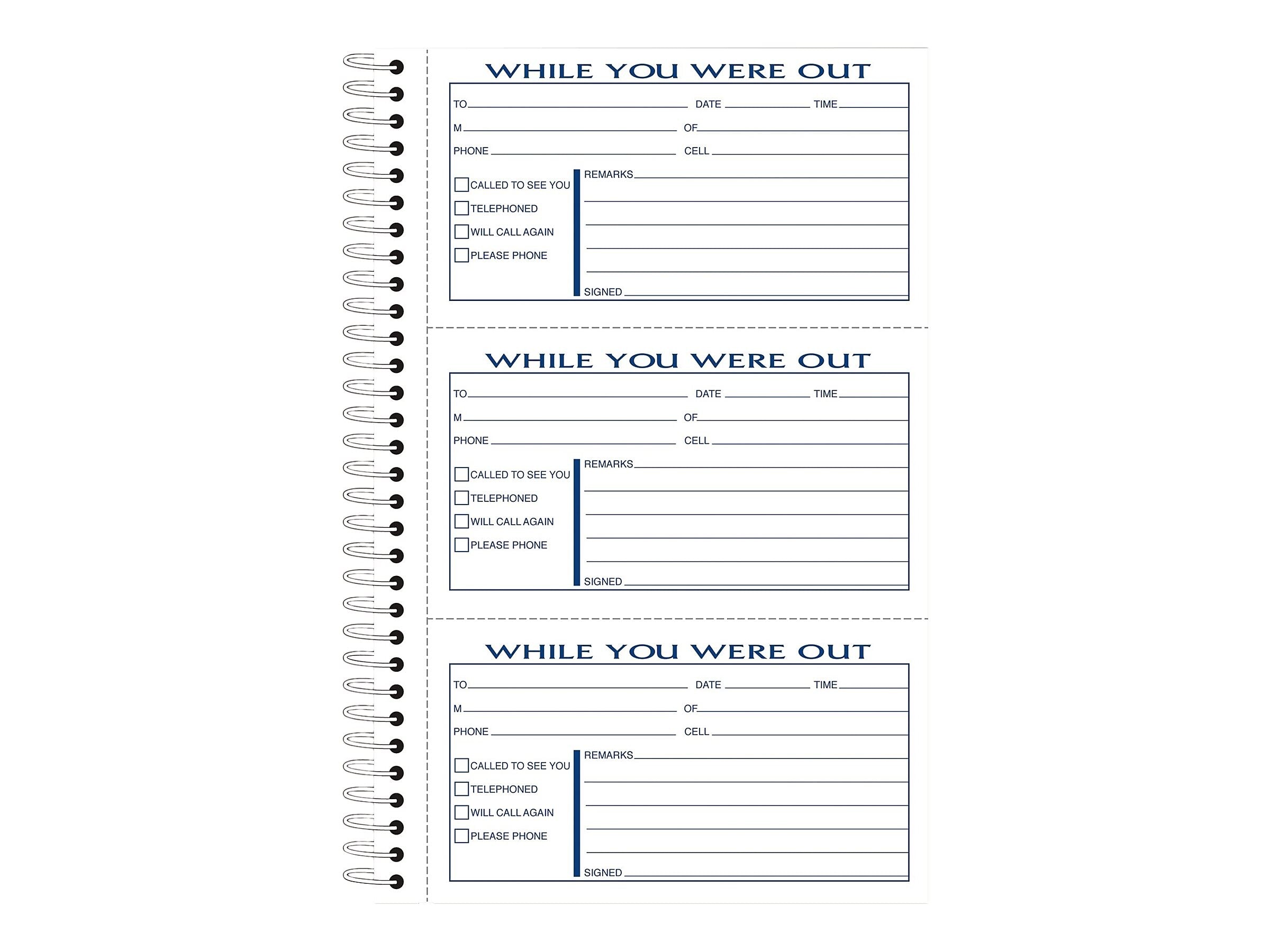 Adams Phone Message Pad, 5.5