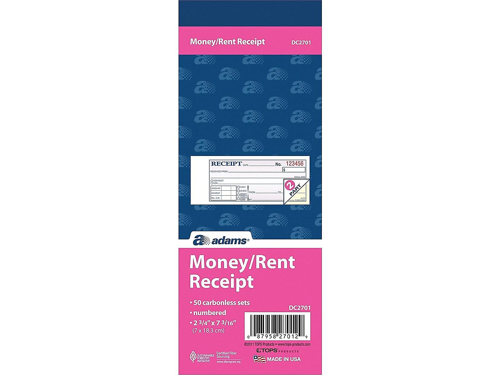 Adams Receipt Book, 7.19