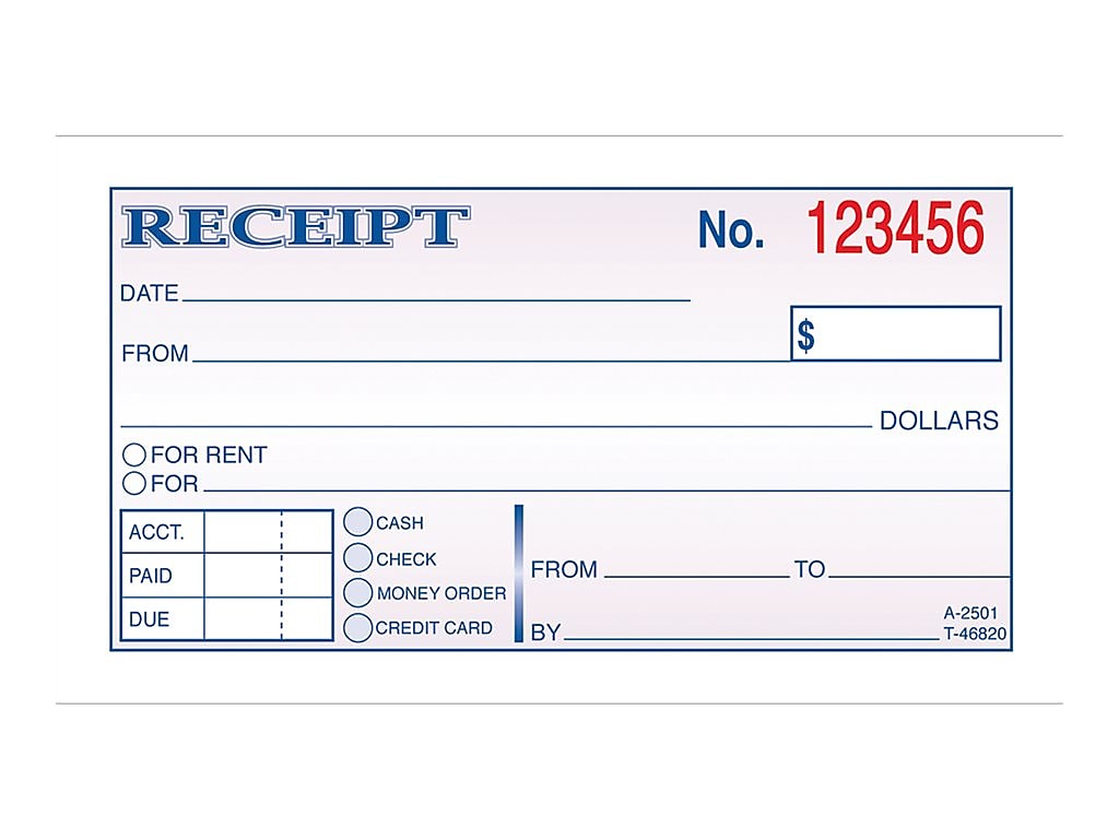 Adams Receipts Book, 2.75