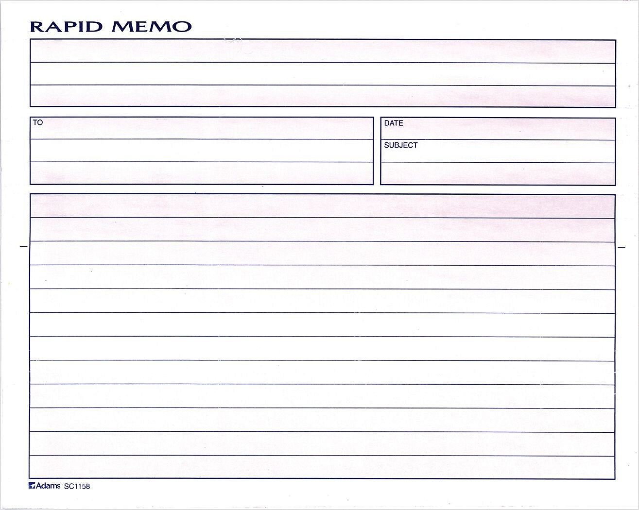Adams Spiral Memo Books, 8-1/2