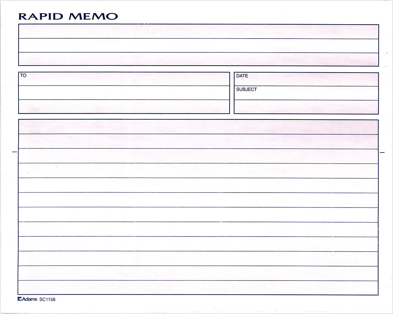 Adams Spiral Memo Books, 8-1/2